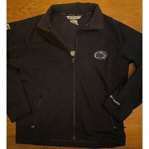 Penn State Nittany Lions Jacket Mens M Navy NCAA Sports Columbia Softshell